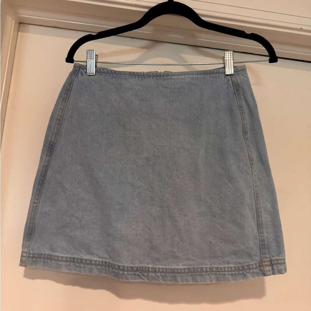 BDG Light Blue A-Line Skirt